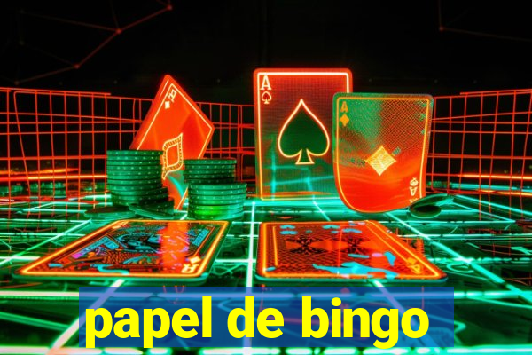 papel de bingo